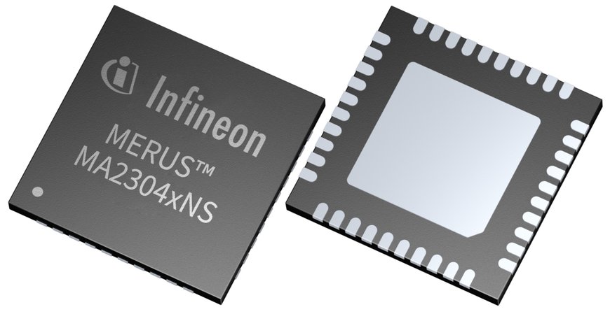 Die neue Familie der 2 x 37-W-Audioverstärker von Infineon nutzt die zweite Generation der MERUS™ Multilevel-Schaltverstärkertechnologie